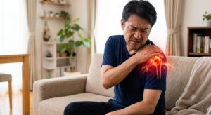 【四十肩・五十肩でお悩みの方へ】腕が上がらない「肩関節周囲炎」の原因と当院の施術法
